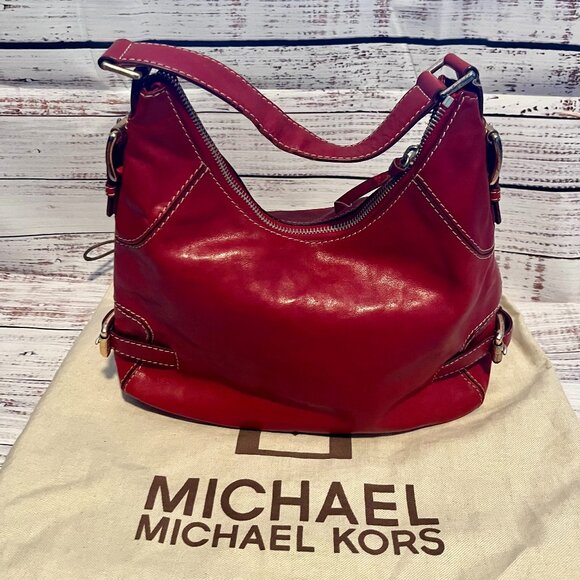 Michael Kors red shoulder bag - Picture 1 of 8